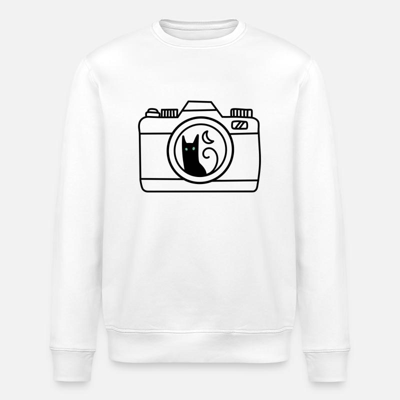 Caméra pour chat - Sweat bio ROLLER Stanley/Stella Unisexe - blanc