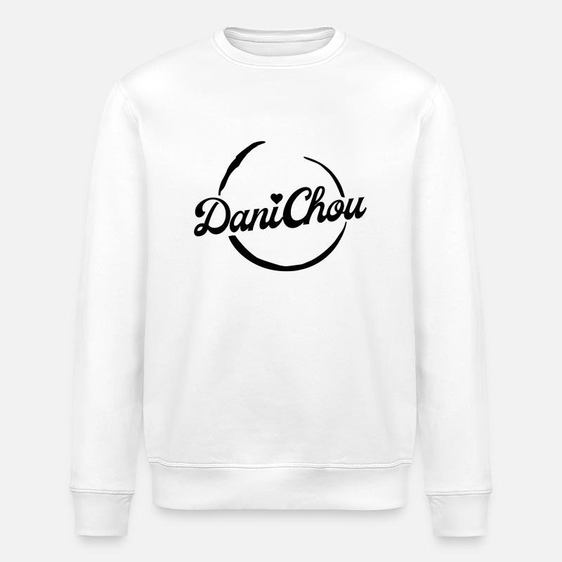 DaniChou Logo Stickerei - Stanley/Stella Unisex Bio-Sweatshirt ROLLER - Weiß