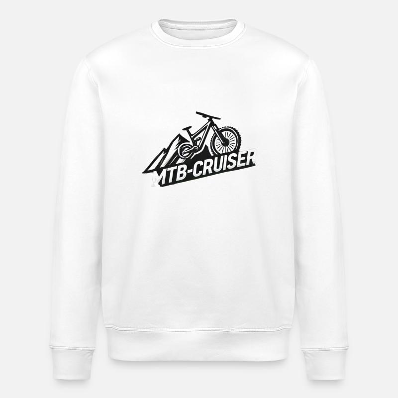 Logo MTB Cruiser - Stanley/Stella ROLLER Unisex Organic Sweatshirt - white