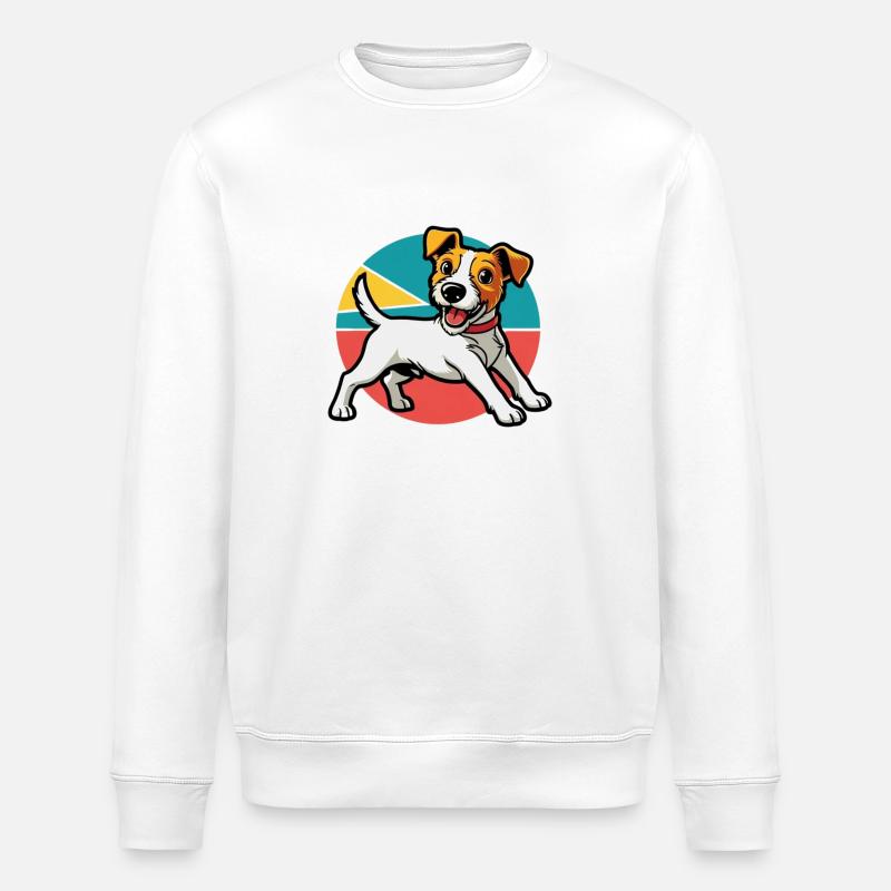 Jack Russel Terrier - Stanley/Stella Unisex Bio-Sweatshirt ROLLER - Weiß