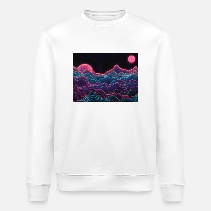 Néon - Sweat bio ROLLER Stanley/Stella Unisexe - blanc