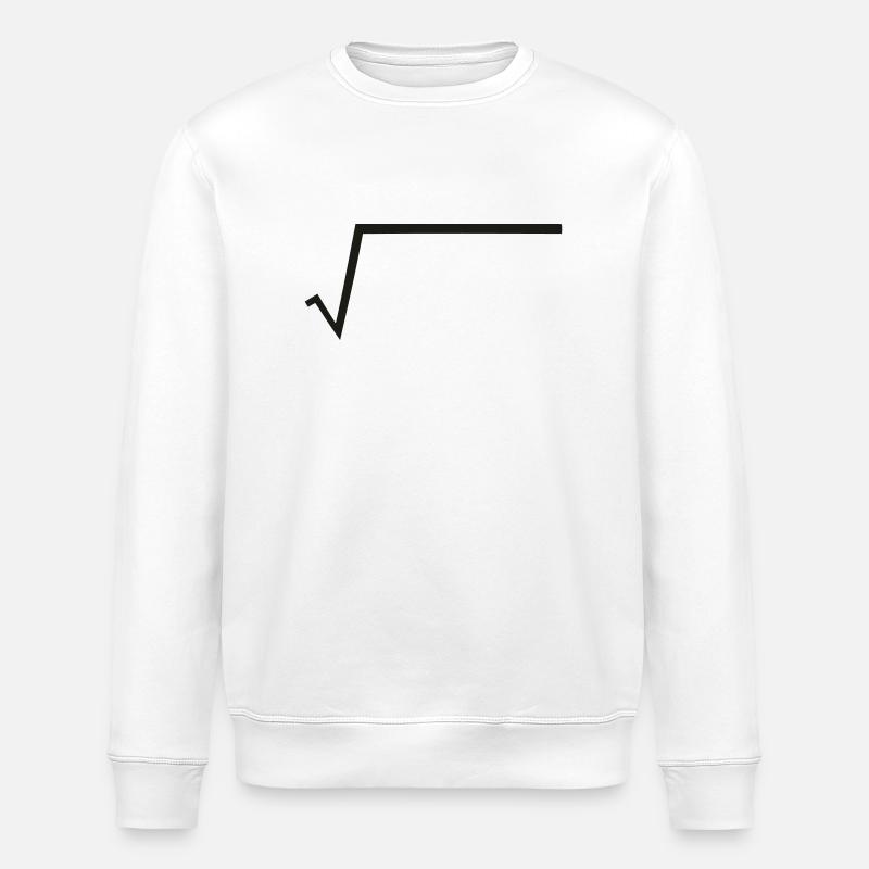 Math - Root - Radical - Stanley/Stella ROLLER Unisex Organic Sweatshirt - white