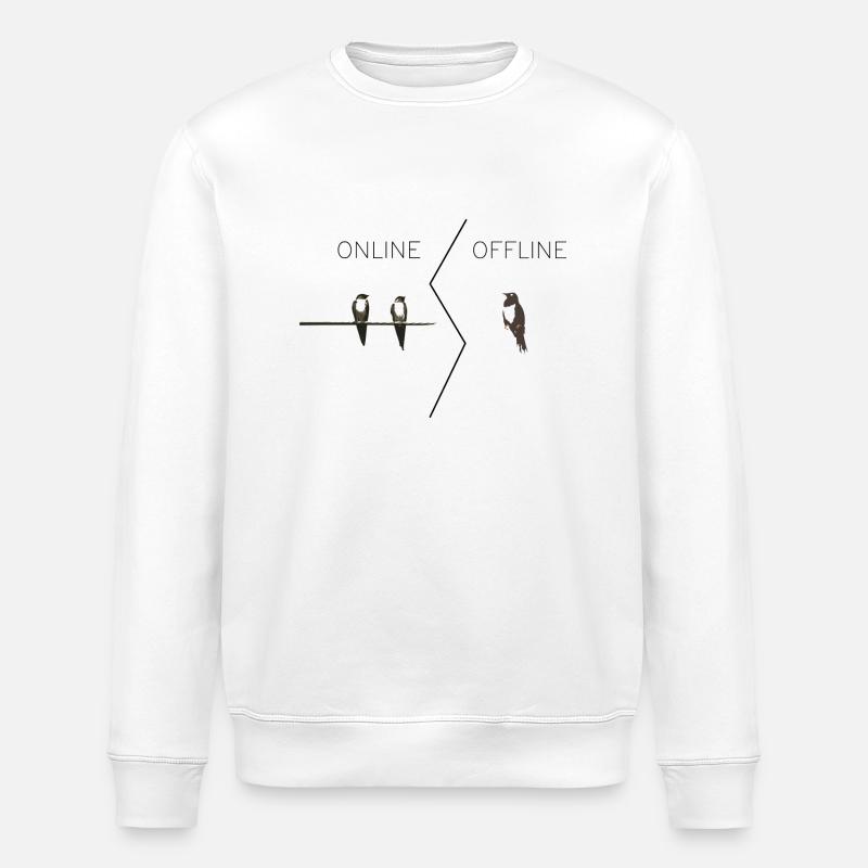 Online Birdy - Stanley/Stella Unisex Bio-Sweatshirt ROLLER - Weiß