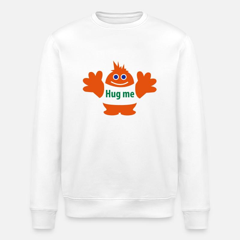 Hug Me - Stanley/Stella Unisex Bio-Sweatshirt ROLLER - Weiß