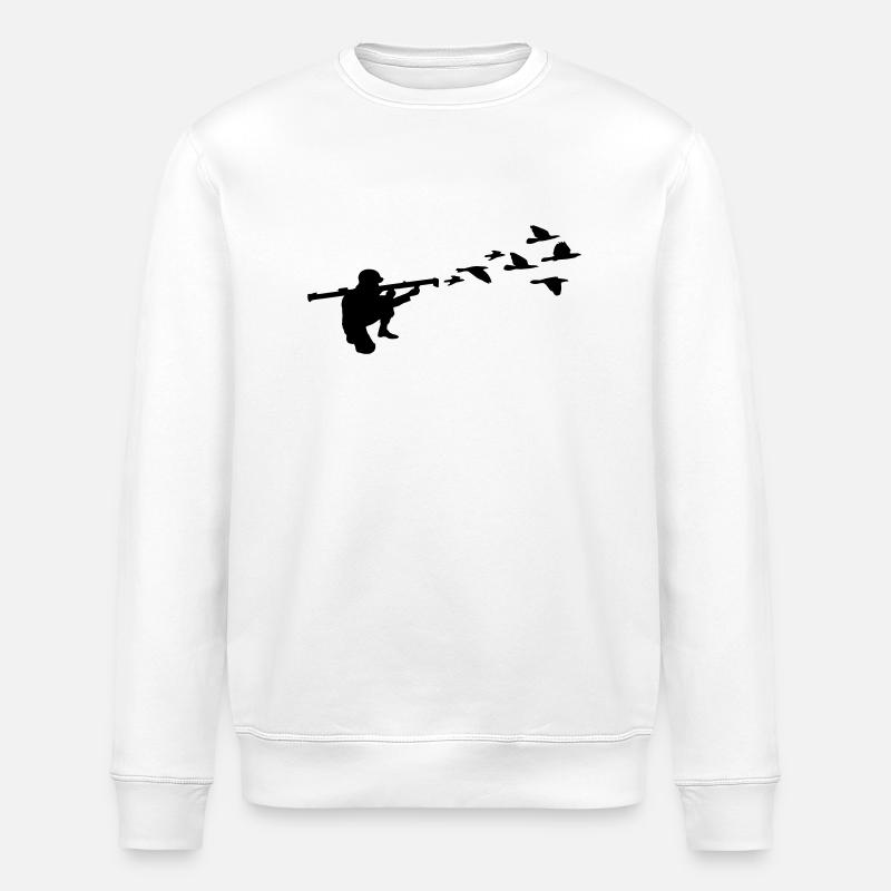 vol libre d'oiseaux bazooka soldat - Sweat bio ROLLER Stanley/Stella Unisexe - blanc
