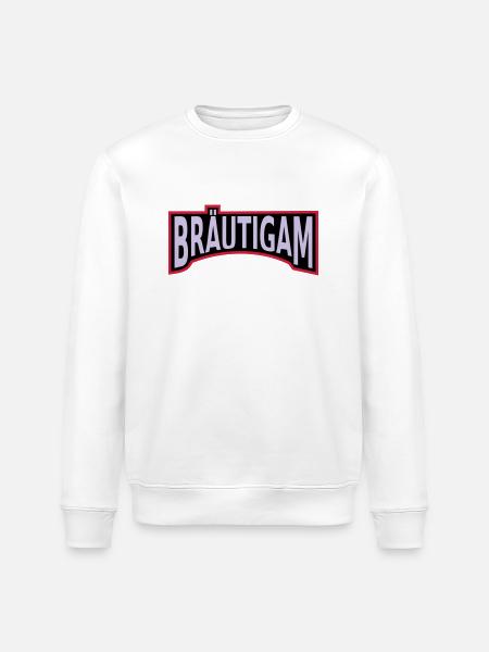 Junggesellenabschied Bräutigam - Stanley/Stella Unisex Bio-Sweatshirt ROLLER - Weiß