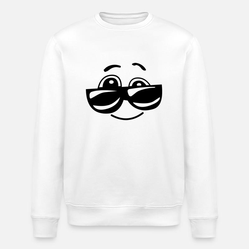 Smiley - Stanley/Stella Unisex Bio-Sweatshirt ROLLER - Weiß