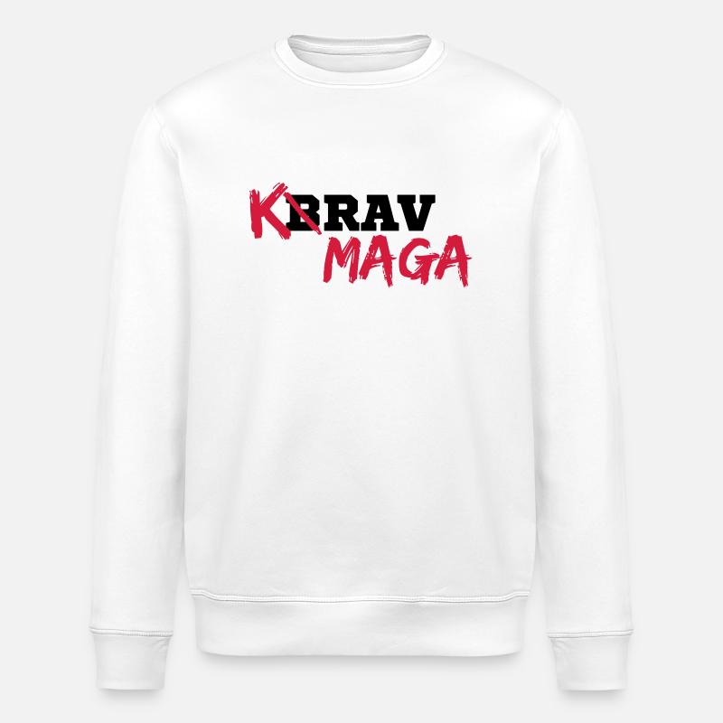 Krav Maga - Stanley/Stella Unisex Bio-Sweatshirt ROLLER - Weiß