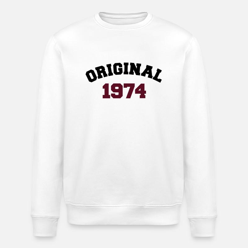 Original 1974 - Stanley/Stella Unisex Bio-Sweatshirt ROLLER - Weiß
