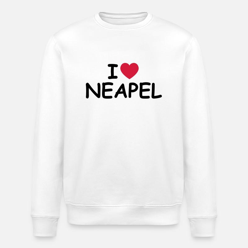 J'aime Naples - Sweat bio ROLLER Stanley/Stella Unisexe - blanc