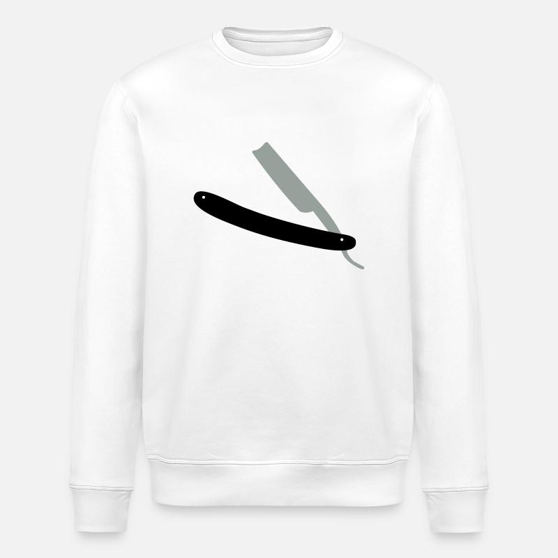Rasiermesser - Stanley/Stella Unisex Bio-Sweatshirt ROLLER - Weiß
