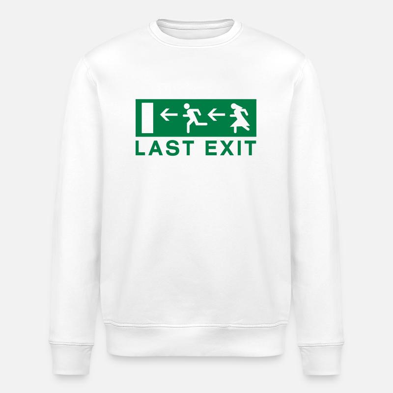 Last exit - Stanley/Stella ROLLER Unisex Organic Sweatshirt - white