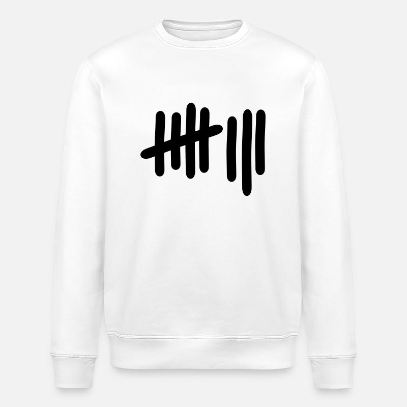 8 - Nummer - Stanley/Stella Unisex Bio-Sweatshirt ROLLER - Weiß