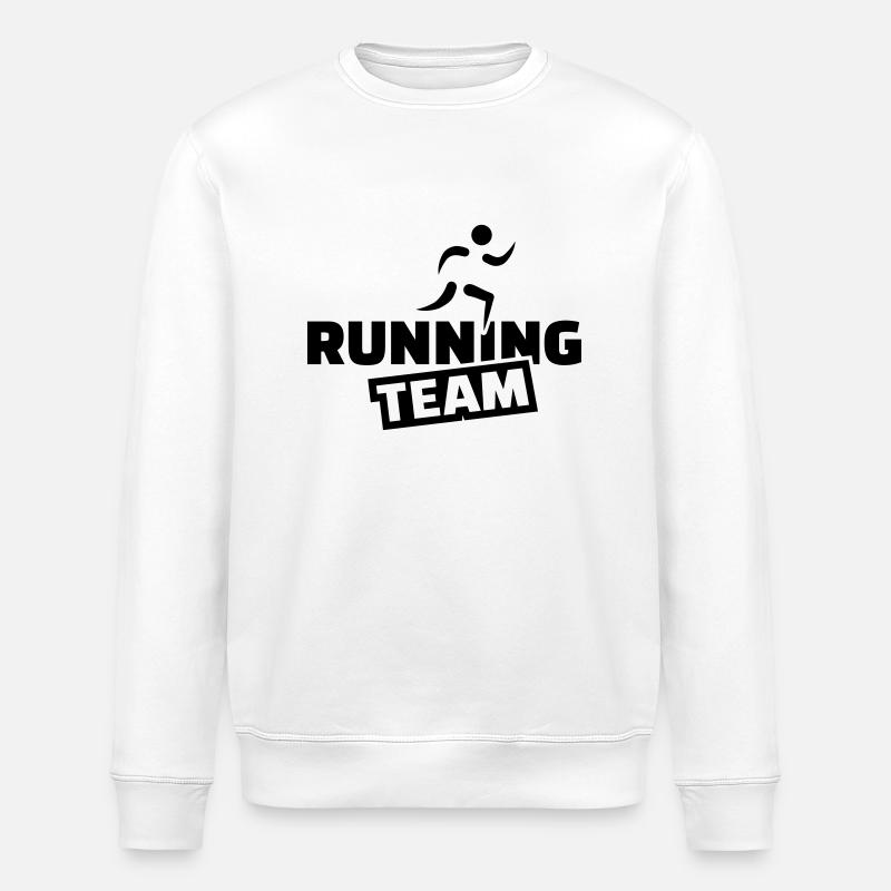 Running Team - Stanley/Stella ROLLER Unisex Organic Sweatshirt - white