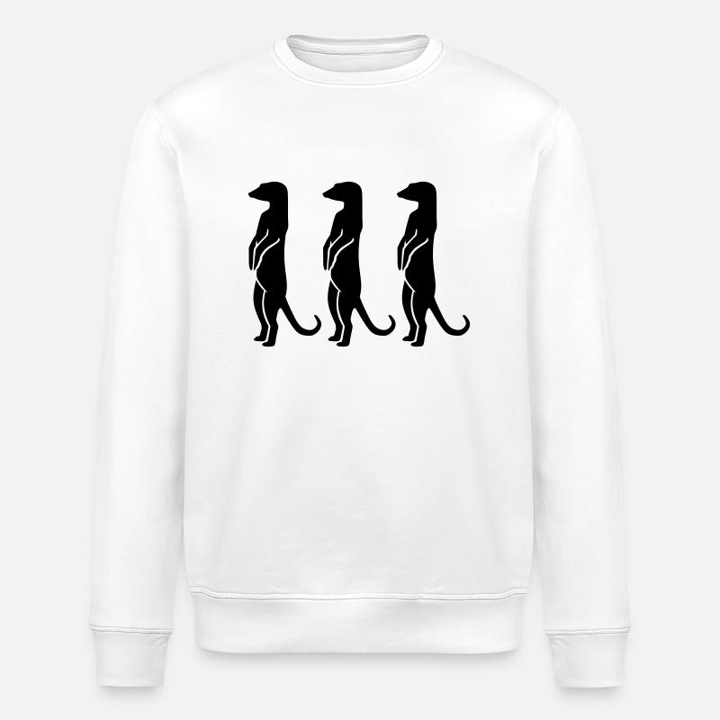 Suricate - Sweat bio ROLLER Stanley/Stella Unisexe - blanc