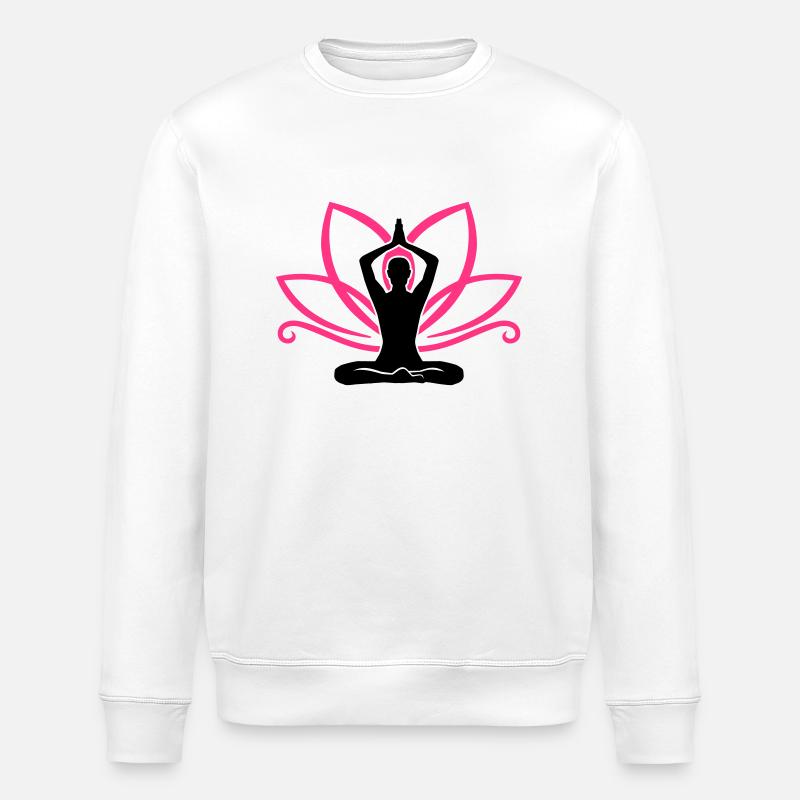 Meditation - Sweat bio ROLLER Stanley/Stella Unisexe - blanc