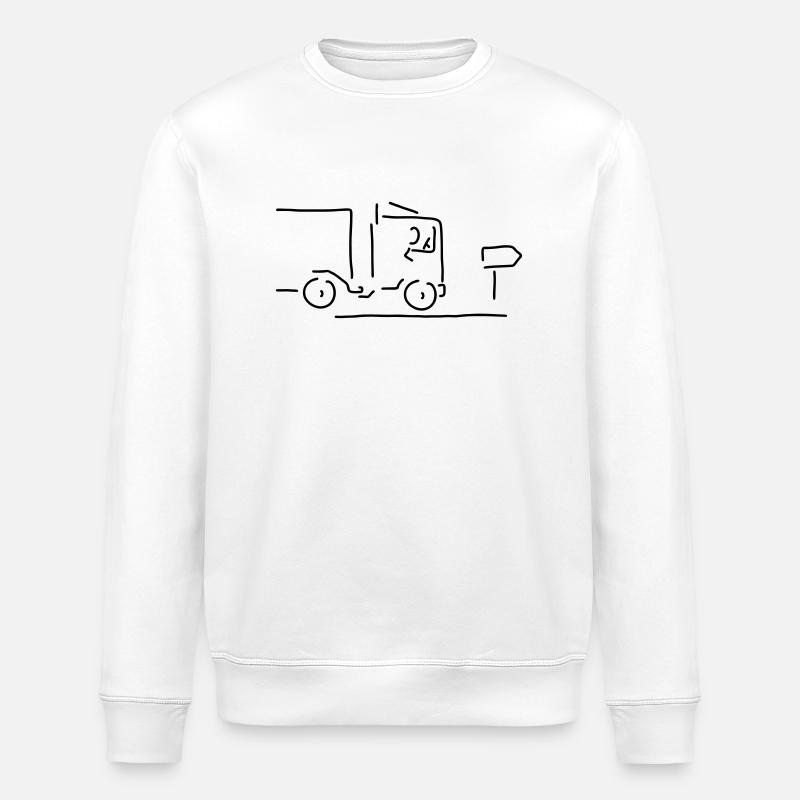 berufskraftfahrer - Stanley/Stella Unisex Bio-Sweatshirt ROLLER - Weiß