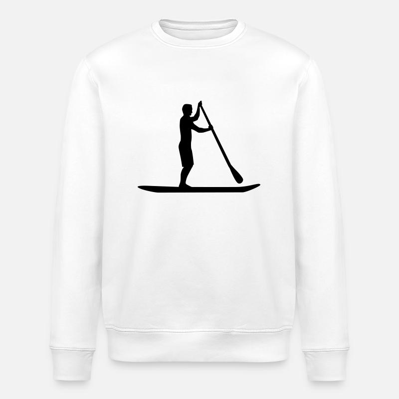 Stand up paddling - Stanley/Stella ROLLER Unisex Organic Sweatshirt - white