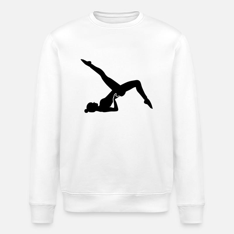 pilates - Stanley/Stella Unisex Bio-Sweatshirt ROLLER - Weiß