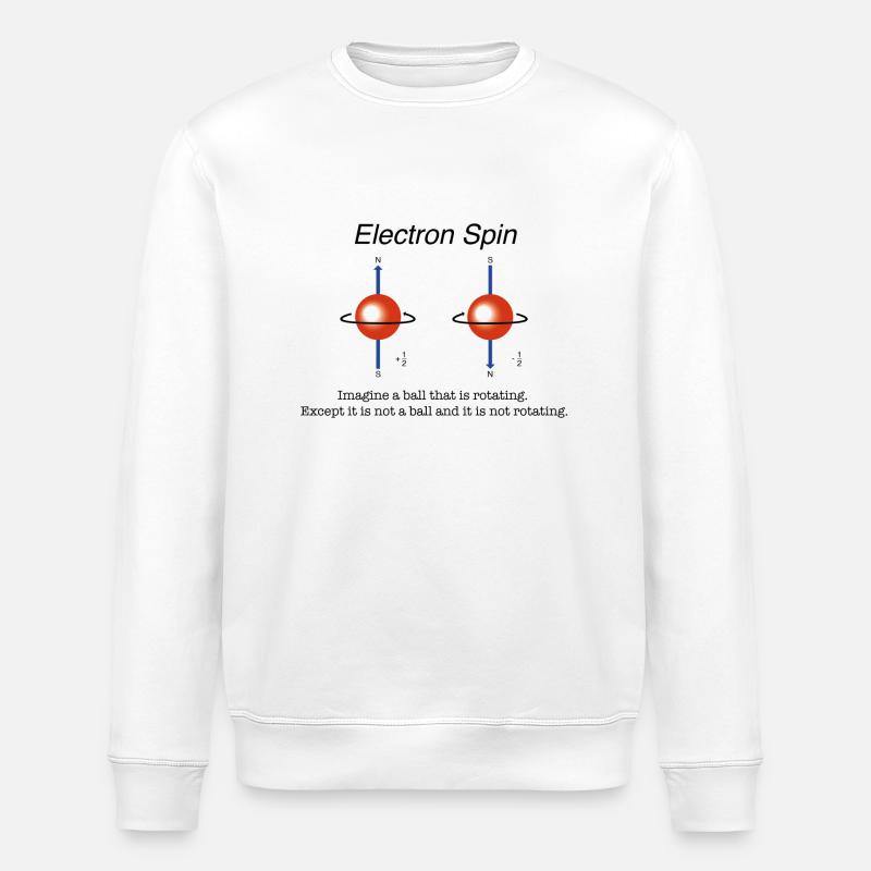 Elektronen Spin - Stanley/Stella Unisex Bio-Sweatshirt ROLLER - Weiß