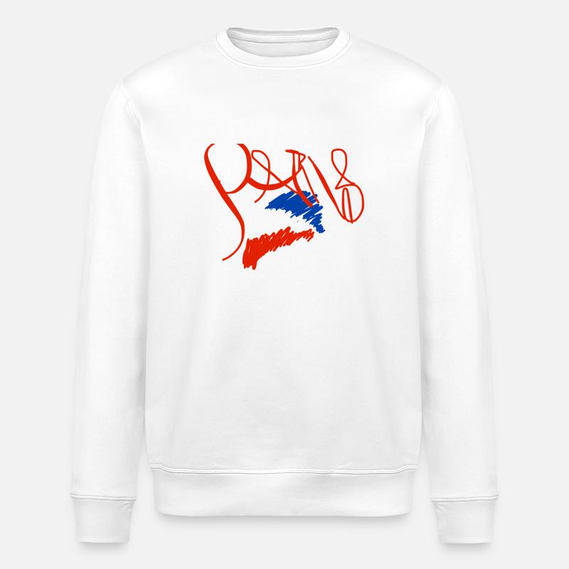 Creative Paris Souvenir - Sweat bio ROLLER Stanley/Stella Unisexe - blanc