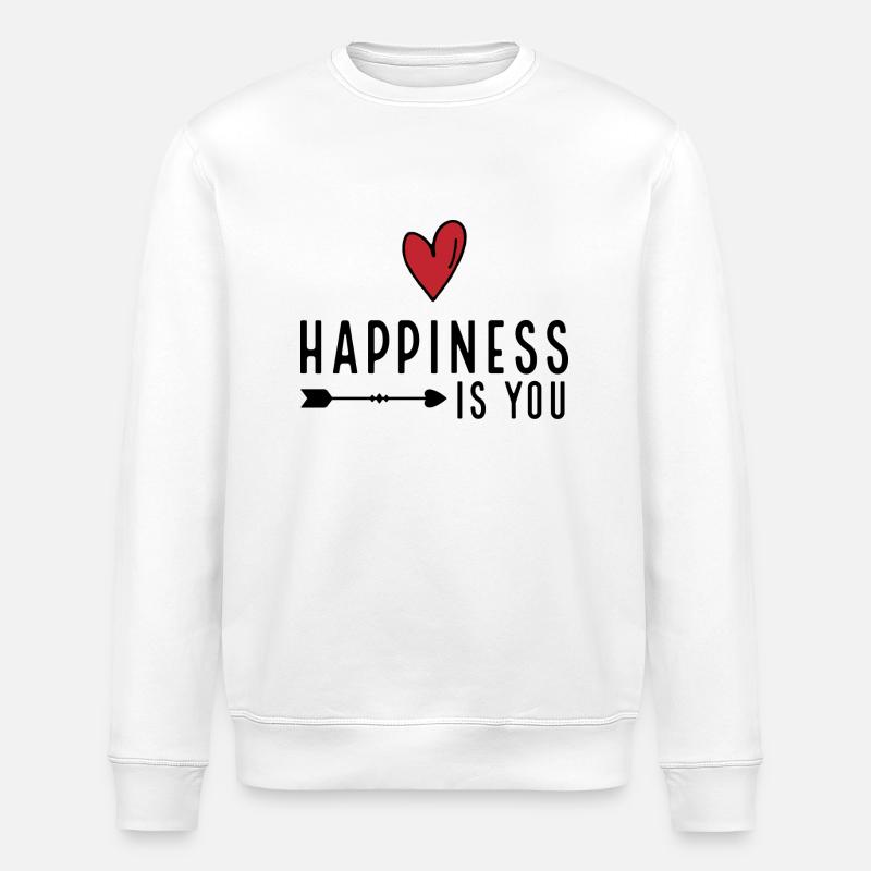 I love you - Stanley/Stella Unisex Bio-Sweatshirt ROLLER - Weiß