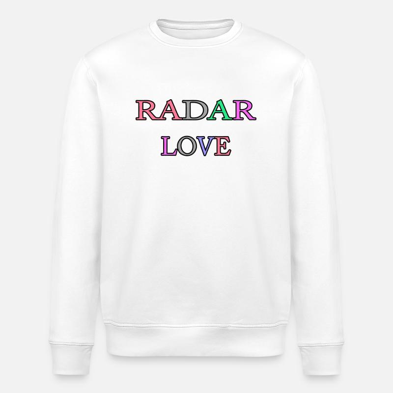 Amour radar - Sweat bio ROLLER Stanley/Stella Unisexe - blanc