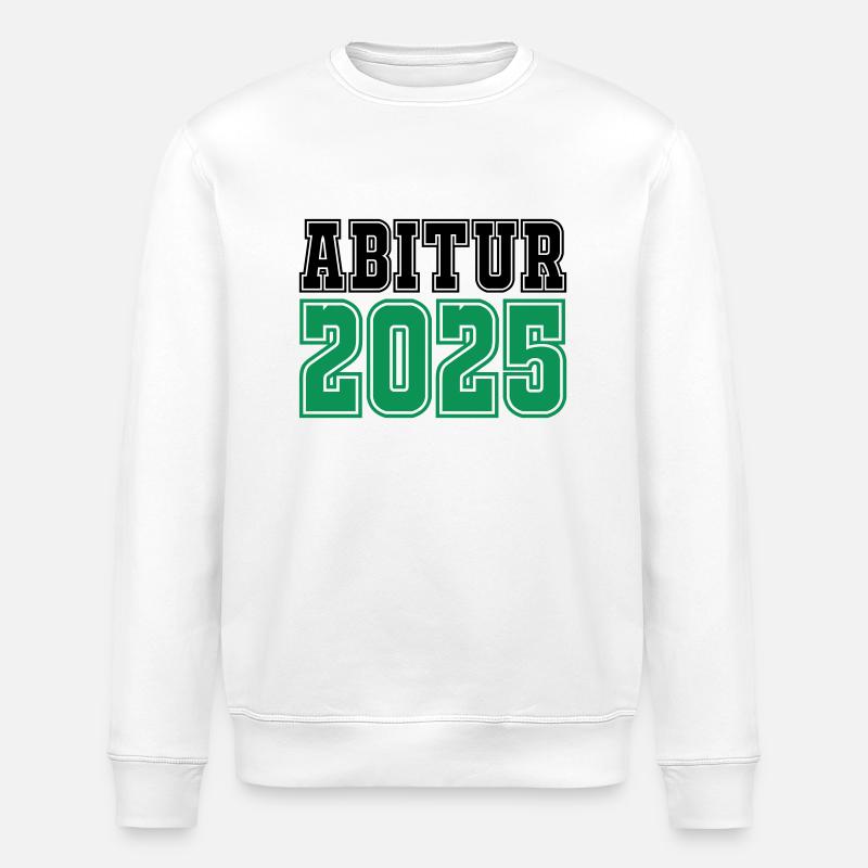 abitur 2025 - Stanley/Stella Unisex Bio-Sweatshirt ROLLER - Weiß