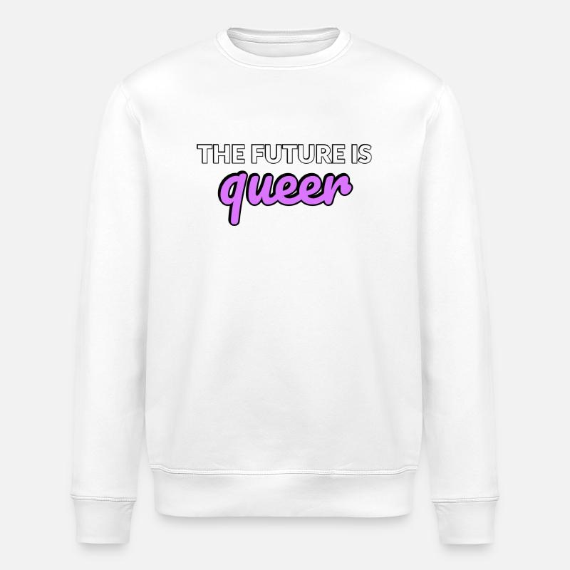 L’avenir est queer - Sweat bio ROLLER Stanley/Stella Unisexe - blanc