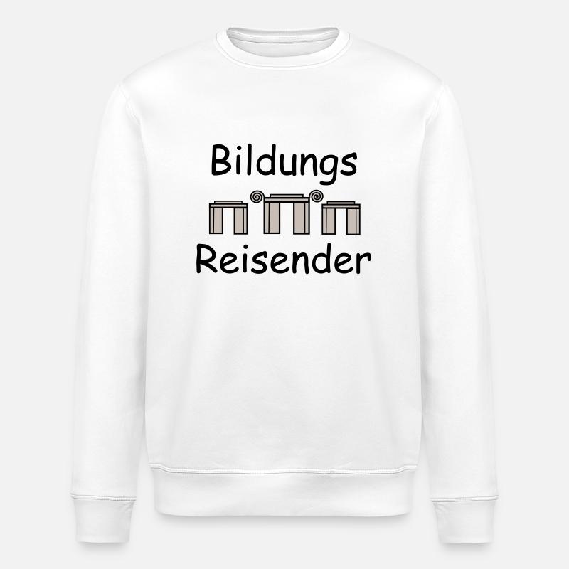 Voyageur éducatif - Sweat bio ROLLER Stanley/Stella Unisexe - blanc