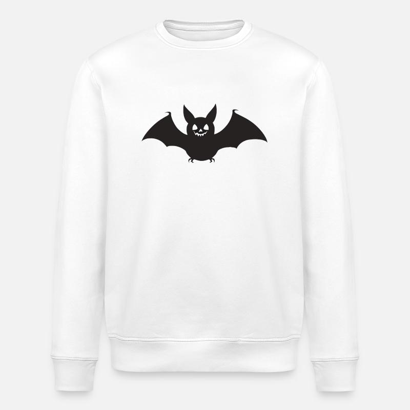 Fledermaus - Stanley/Stella Unisex Bio-Sweatshirt ROLLER - Weiß