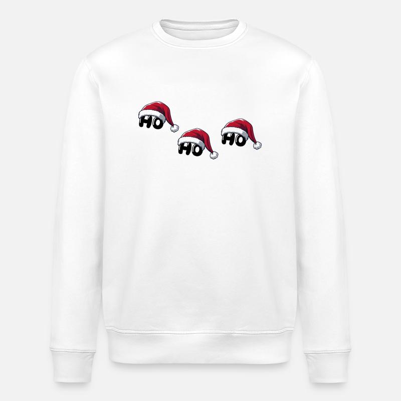 weihnachtsmann ho ho ho - Stanley/Stella Unisex Bio-Sweatshirt ROLLER - Weiß