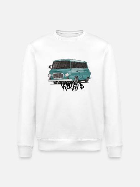 Barkas B1000 // Illustration - Stanley/Stella ROLLER Unisex Organic Sweatshirt - white