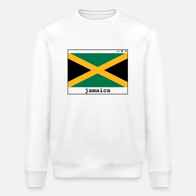 Besuchen Sie Jamaika - Stanley/Stella Unisex Bio-Sweatshirt ROLLER - Weiß