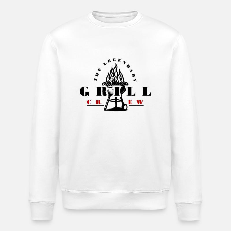 Équipe de grillades - Sweat bio ROLLER Stanley/Stella Unisexe - blanc