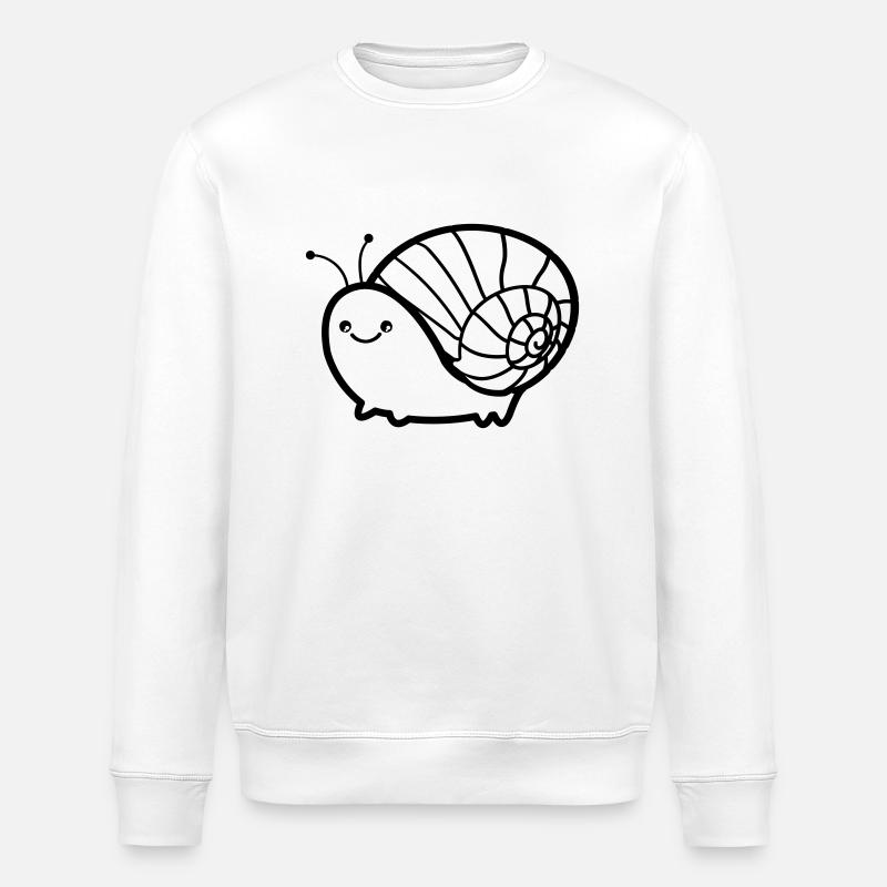 schnecke 01 - Stanley/Stella Unisex Bio-Sweatshirt ROLLER - Weiß