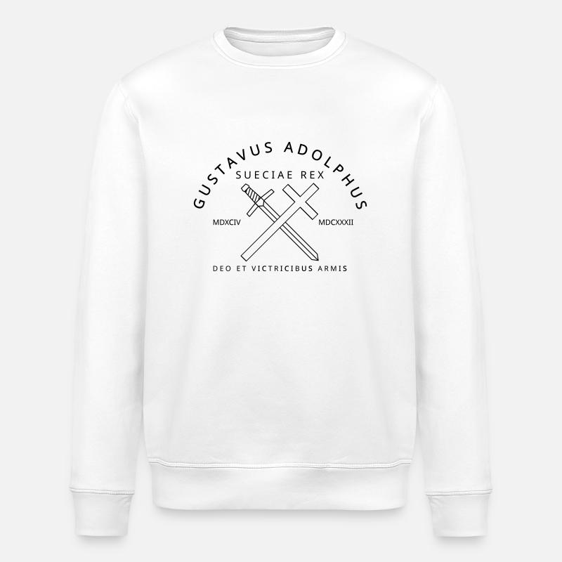 Gustave-Adolphe - Sweat bio ROLLER Stanley/Stella Unisexe - blanc