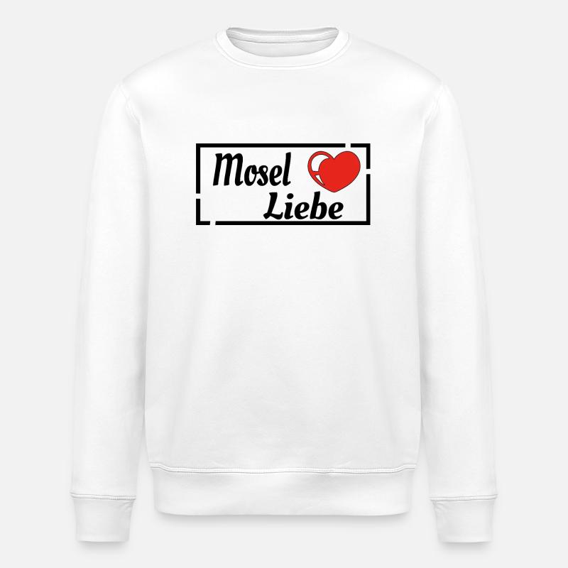 Mosel Liebe - Stanley/Stella Unisex Bio-Sweatshirt ROLLER - Weiß