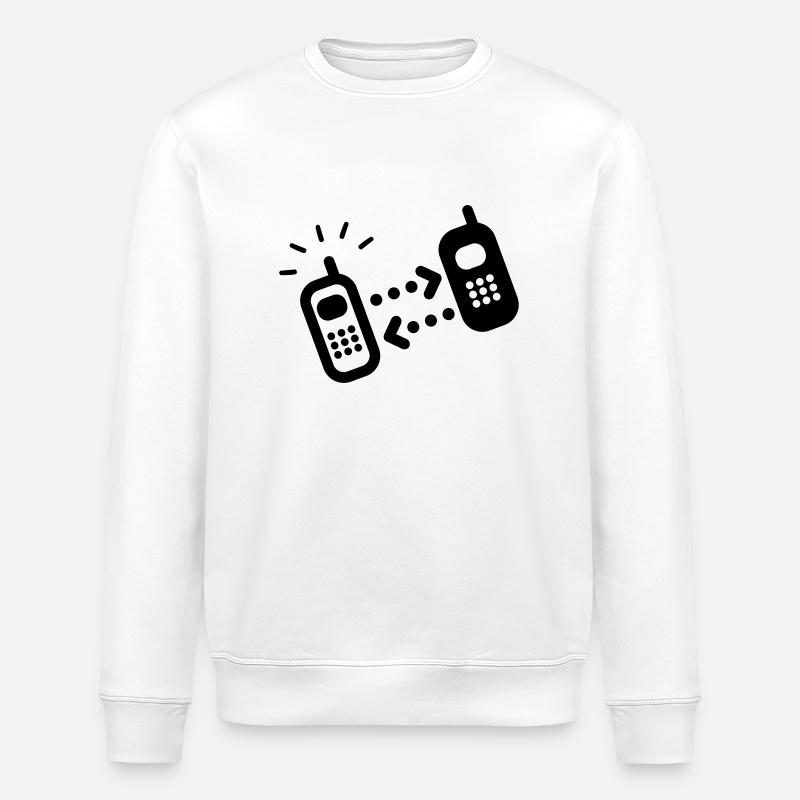 telefonieren - Stanley/Stella Unisex Bio-Sweatshirt ROLLER - Weiß
