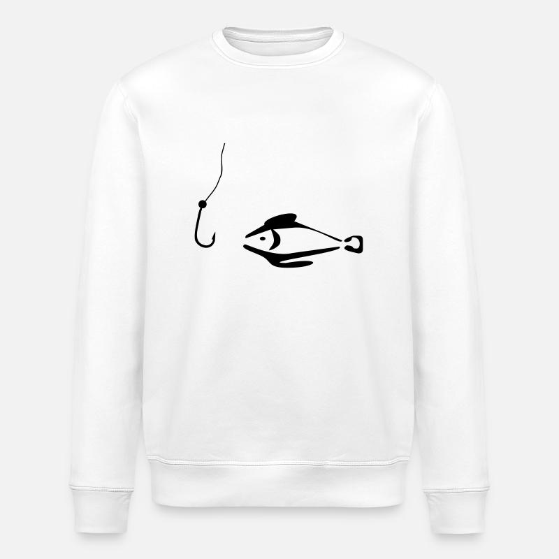 Angeln - Stanley/Stella Unisex Bio-Sweatshirt ROLLER - Weiß