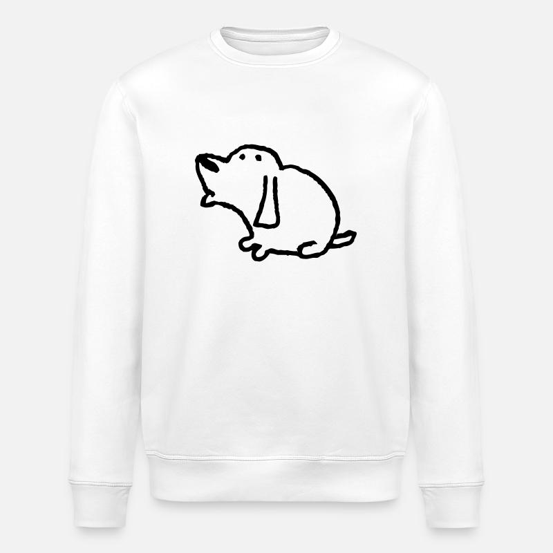 Kleiner Hund - Stanley/Stella Unisex Bio-Sweatshirt ROLLER - Weiß
