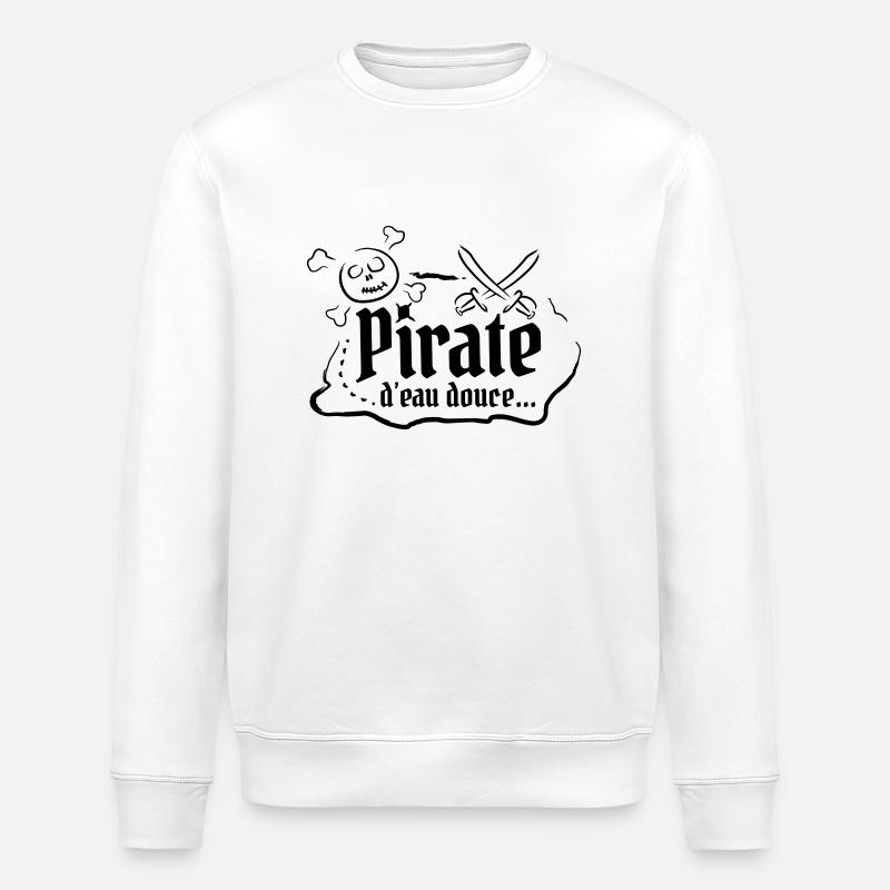 Pirate d'eau douce - Sweat bio ROLLER Stanley/Stella Unisexe - blanc