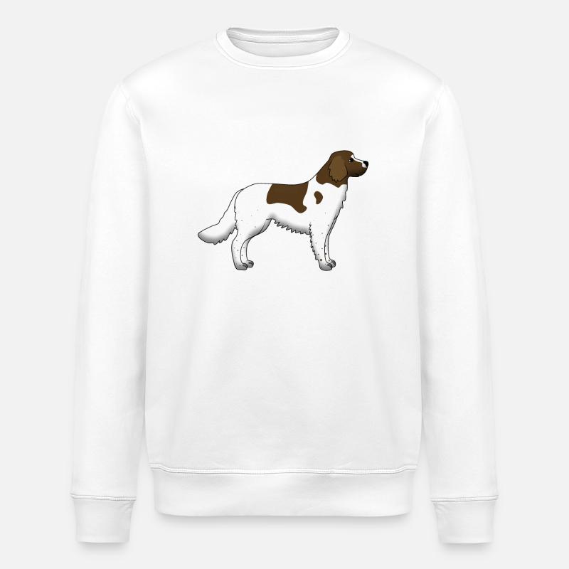kleiner Münsterländer - Stanley/Stella Unisex Bio-Sweatshirt ROLLER - Weiß