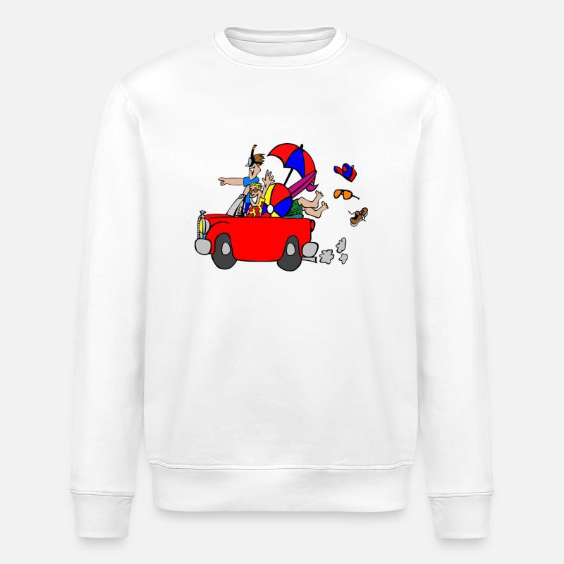 Urlaub - Stanley/Stella Unisex Bio-Sweatshirt ROLLER - Weiß