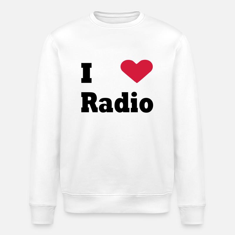 I love radio - Sweat bio ROLLER Stanley/Stella Unisexe - blanc
