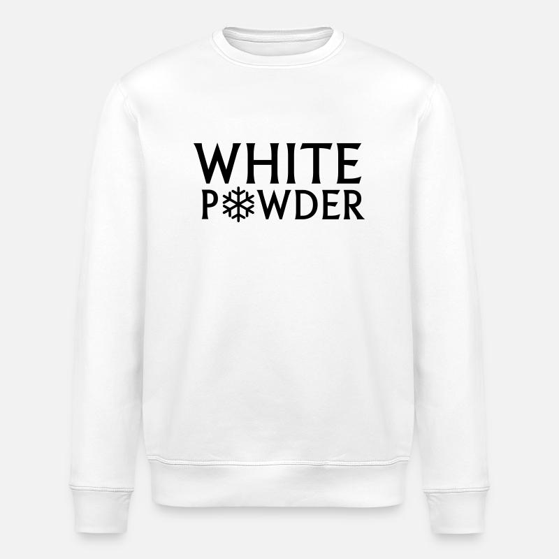 white powder - Sweat bio ROLLER Stanley/Stella Unisexe - blanc