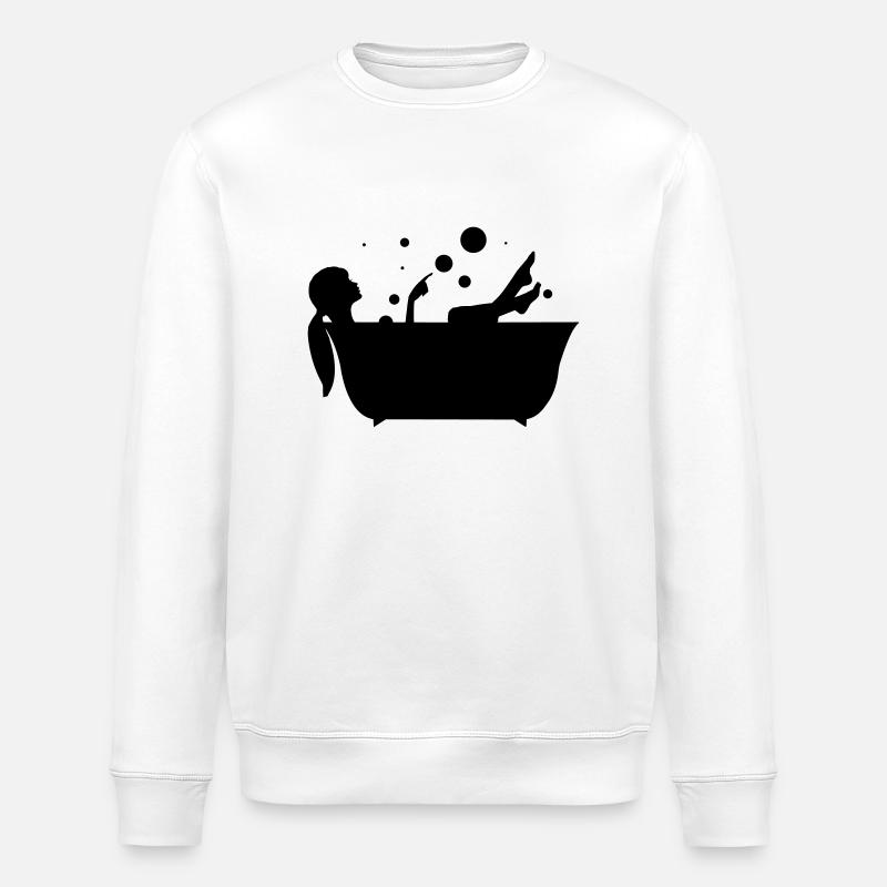 bathtube - Stanley/Stella Unisex Bio-Sweatshirt ROLLER - Weiß