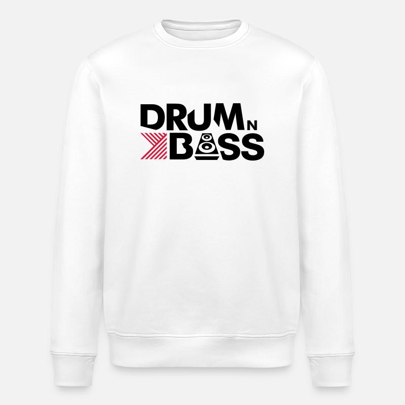 Drum n Bass - Stanley/Stella Unisex Bio-Sweatshirt ROLLER - Weiß