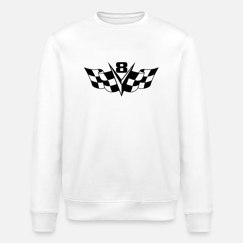 v8 Power - Sweat bio ROLLER Stanley/Stella Unisexe - blanc