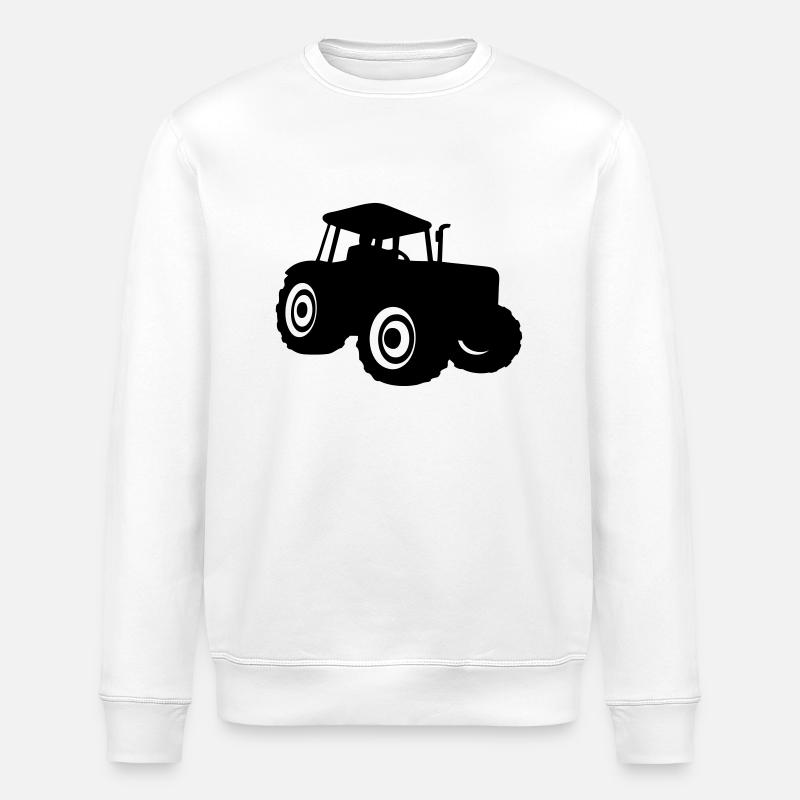 tractor - Stanley/Stella ROLLER Unisex Organic Sweatshirt - white